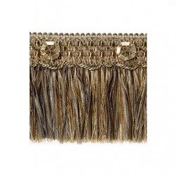 Organdy Cut Fringe with Rosette - Golden Mist