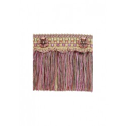 Organdy Cut Fringe with Rosette - Harlequin