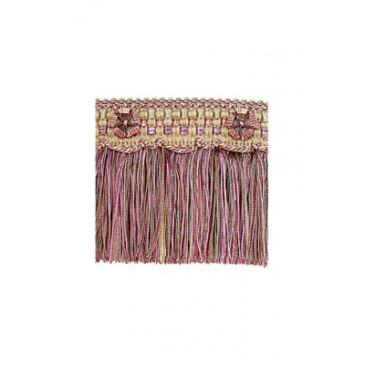 Organdy Cut Fringe with Rosette - Harlequin