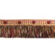 Organdy Cut Fringe with Rosette - Cherrywood 