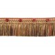 Organdy Cut Fringe with Rosette - Turkish Delight