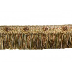 Organdy Cut Fringe with Rosette - Cinnamon Story