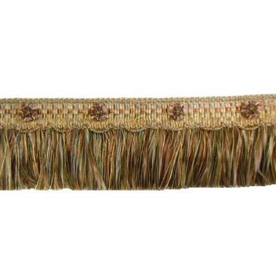Organdy Cut Fringe with Rosette - Cinnamon Story