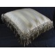 Organdy Cut Fringe with Rosette - Chocolate Delight