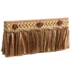 Organdy Cut Fringe with Rosette - Ginger Megs