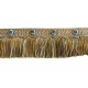 Organdy Cut Fringe with Rosette - Blue Heaven