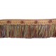 Organdy Cut Fringe with Rosette - Harlequin Organdy Cut Fringe with Rosette - Harlequin