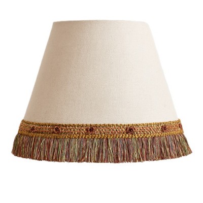 Organdy Cut Fringe with Rosette - Harlequin Organdy Cut Fringe with Rosette - Harlequin