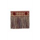 Organdy Cut Fringe with Rosette - Cherrywood 