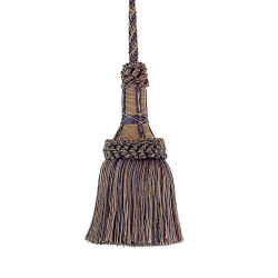 Decorative Key Tassel - Navy Taupe
