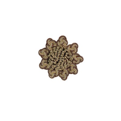 Decorative Rosette - Mocha Gold 