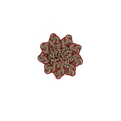 Decorative Rosette - Red Sherbert