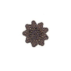 Decorative Rosette - Navy Taupe