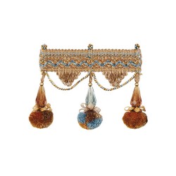 Jewel Beaded Fringe - Blue Heaven