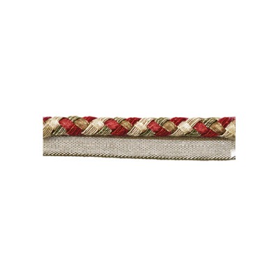 Flanged Piping Cord 8mm - Red Sherbert