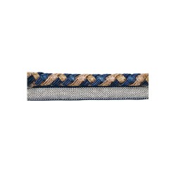 Flanged Piping Cord 8mm - Navy Taupe