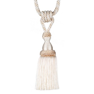 Single Tassel Tieback - White Dove