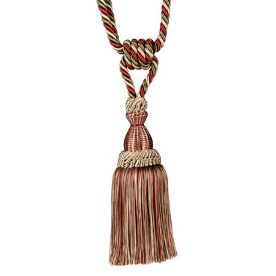 Single Tassel Tieback - Red Sherbert