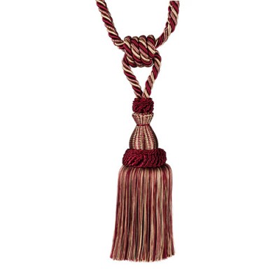 Single Tassel Tieback - Cherrywood