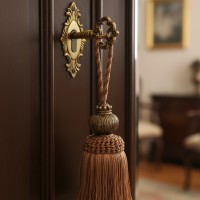 Jones Illusion Large Key Tassel – Cushion Tassel Decoration For Keys, Trinket Boxes – Black/Beige/Gold/Terracotta/Green/Natural