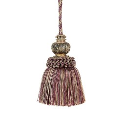 Decorative Key Tassel - Mulberry Avocado