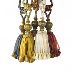 Large Single Tassel Tieback - 11 Colours