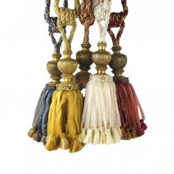 Large Single Tassel Tieback - 11 Colours