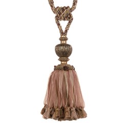 Large Single Tassel Tieback - Mocha Gold