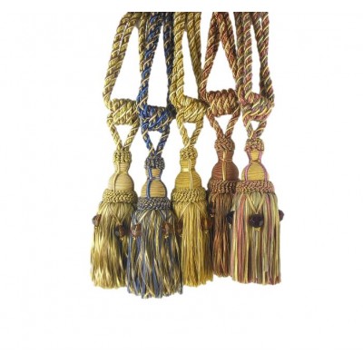 Tassel Tieback with Beads - 7 colours