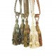 Single Tassel Tieback  with Pom Poms - 12 colours