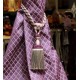 Single Tassel Tieback - Mulberry Avocado