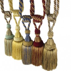 Single Tassel Tieback - 12 colours