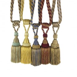 Single Tassel Tieback - 12 colours