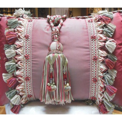 Single Tassel Tieback  with Pom Poms 9 colours