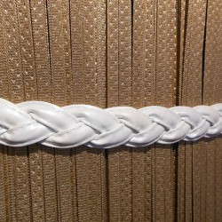 Faux LeatherTieback - White