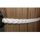 Faux LeatherTieback - White