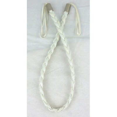Faux LeatherTieback - White