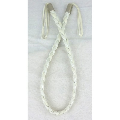 Faux LeatherTieback - White