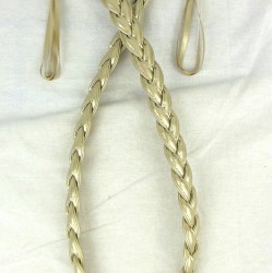 Faux Leather Tieback - Champagne