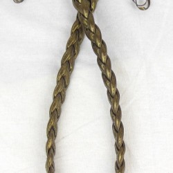 Faux Leather Tieback - Deep Bronze
