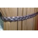 Faux Leather Tieback - Pewter
