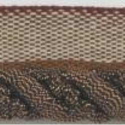 Metallic Flanged Cord - Brown