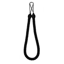 Curtain Rope Tieback - Black