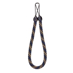 Curtain Rope Tieback - Navy Taupe