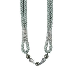 Metallic Rope Tieback - Silver
