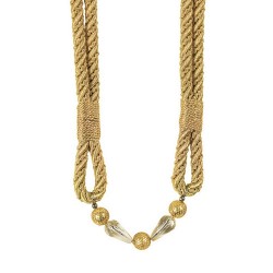 Metallic Rope Tieback - Pure Gold