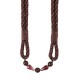 Metallic Rope Tieback - Brown