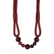 Rope Tieback with Beads - Strawberry