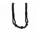 Black Beaded Rope Curtain Tieback