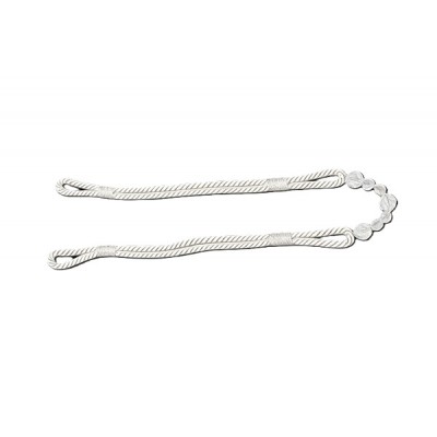 Oyster Beaded Rope Curtain Tieback